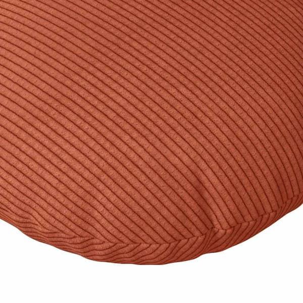 Sittkuddar 2 pcs Röd orange Ø 40 cm Kordread tyg