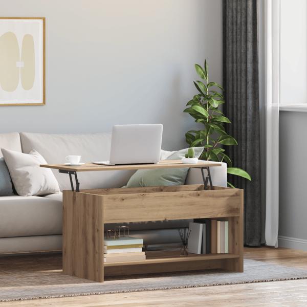Kaffeebord Artisan Ek 80 x 50,5 x 41,5 cm Konstruerat trä