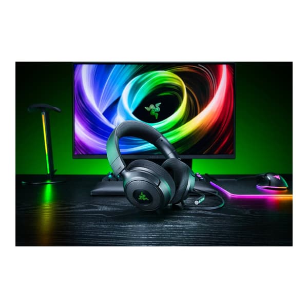 Razer Kraken V4 X Sensa HD Haptics - headset - USB-C