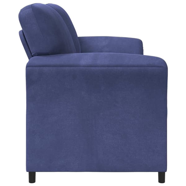 3-Sits soffa Polisblå 198 x 83 x 95 cm Sammet