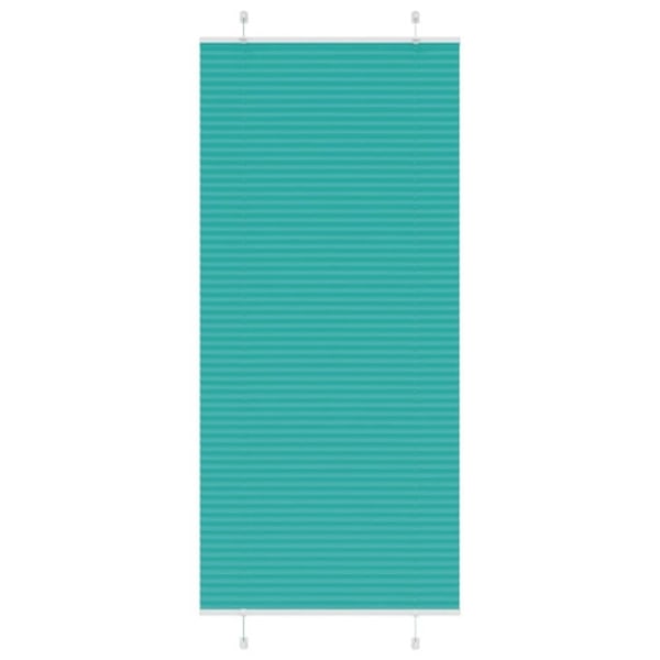 Plisserad persienn bensingrön 85x200 cm tyg bredd 84,4cm