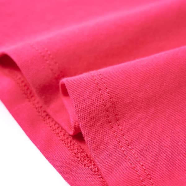 T-shirt för barn stark rosa 128