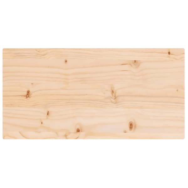 Bordsskiva 80x40x2,5 cm massiv furu rektangulär