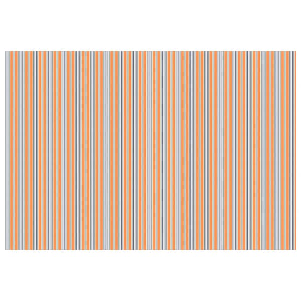 Markisväv Blå och Orange 500 × 350 cm Polyester