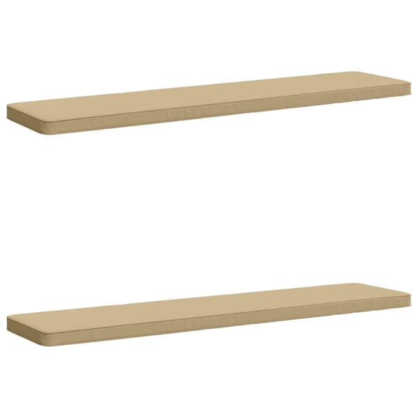 2-delade Bänk Kuddar VUGHT 2 st 100% Polyester Beige