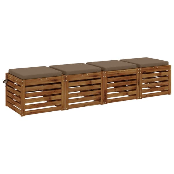 4-delade Sittdynor SOEST 4 st 100% Polyester Taupe