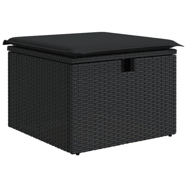 Trädgårdsoffset 4 st Poly rattan