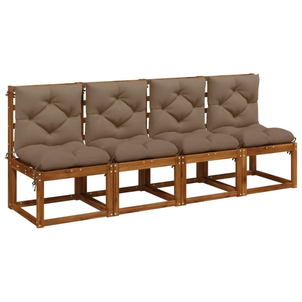 4-delade pallkuddar VIANEN 4 st 100% Polyester Taupe