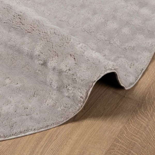 Områdesmattor Rund SIROLO Sand Ø 160 CM Polyester