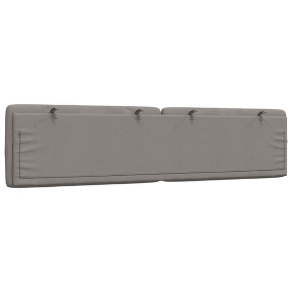 Headboard Cushion Taupe 200 cm Fabric