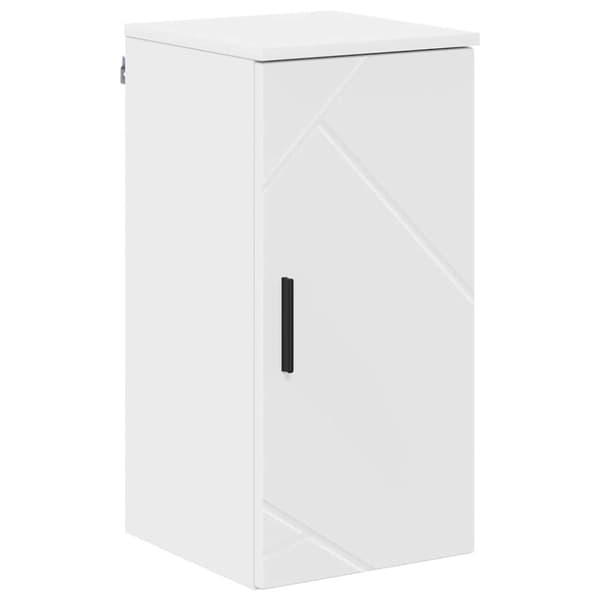 Badrumsmöbelset 5 st Högblanka vita 61 x 35 x 64 cm