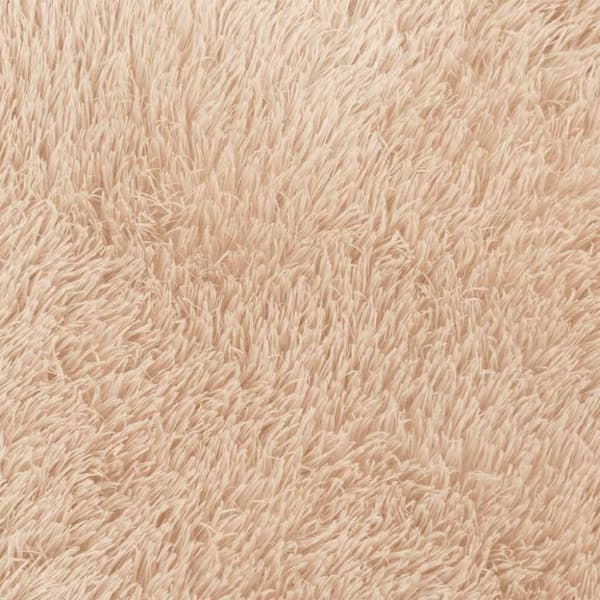 Ryamatta med lång lugg NAVARRA beige 60x100 cm polyester