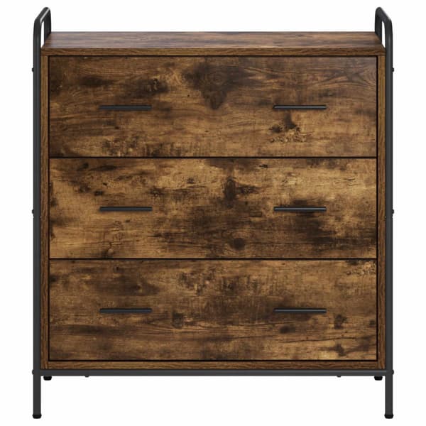 Sideboard Rökt ek 97 x 33 x 81 cm Konstruerat trä