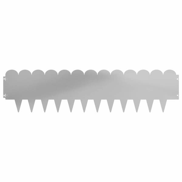 Kant för gräsmatta 30 pcs 103 x 25 cm Stål Silver