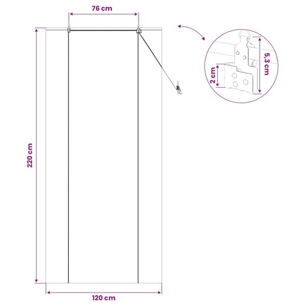 Rullgardin Brun 120 x 220 cm Bambu