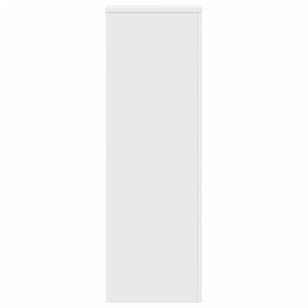 Växtställ vit 33x33x100 cm konstruerat trä