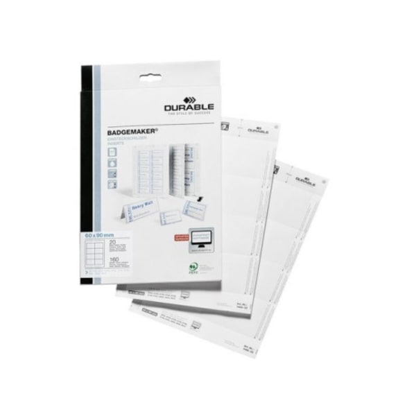 Etiketter DURABLE namnskylt 60x90 20/fp