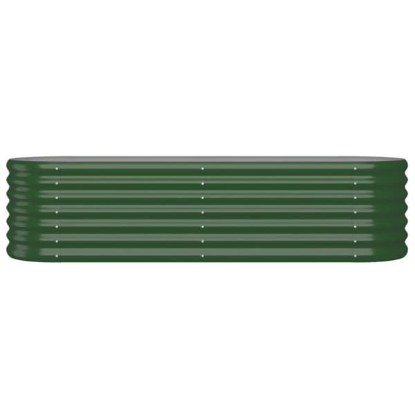 Odlingslåda galvaniserat stål 152x40x36 cm grön