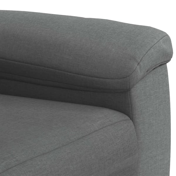 Soffa Mörkgrå 214 x 90 x 95 cm Tyg