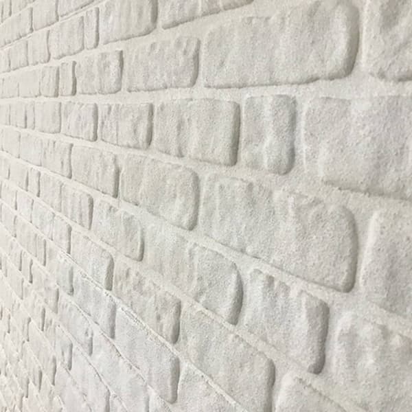 Väggpaneler 10 pcs Vit 100 x 50 cm EPS Skum