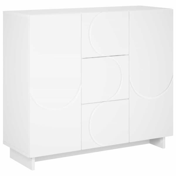 Sideboard Vit 85.5 x 31 x 75 cm Konstruerat trä