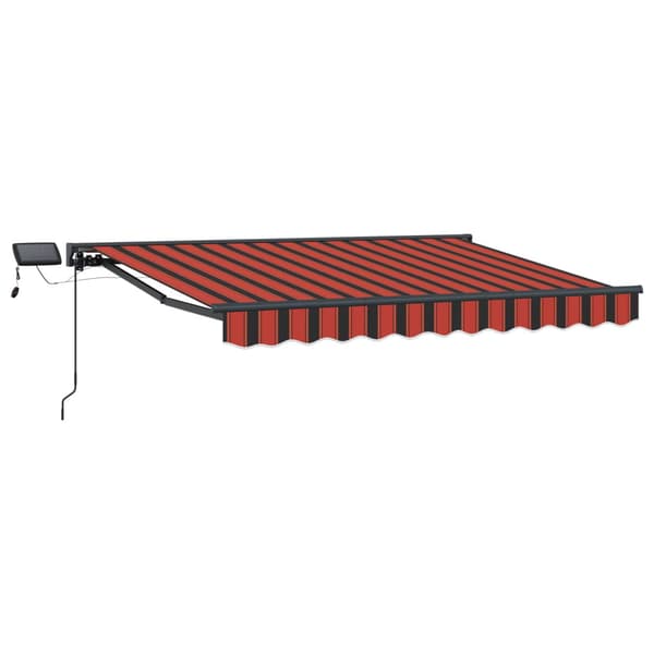 Manuell markisram med LED-lampor 2,5 x 2 m