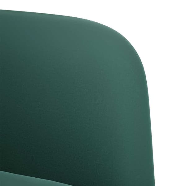 Soffstol med armstöd mörkgrön 54 cm sammet