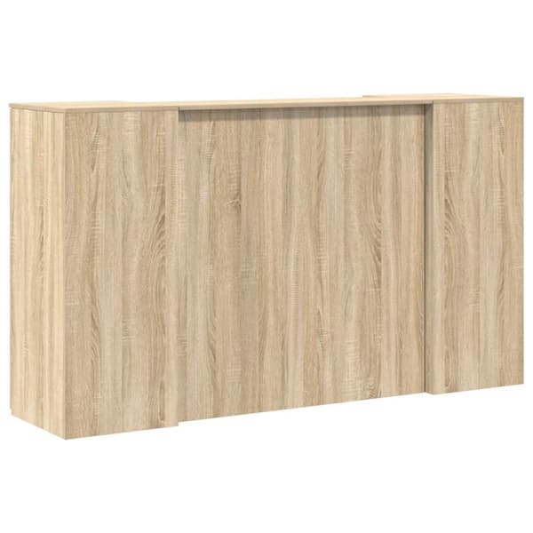 Receptionsdisk sonoma-ek 180x50x103,5 cm konstruerat trä