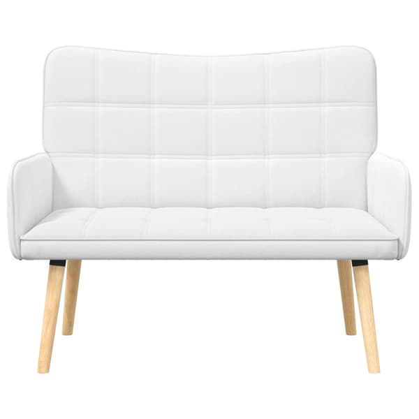 Tvåsitssoffa Vit 115 x 61 x 87 cm tyg