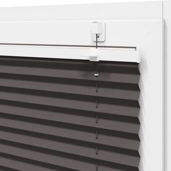 Plisserad persienn svart 40x200cm tyg bredd 39,4cm polyester