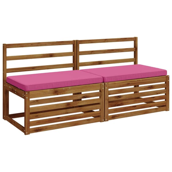 2-delade Bänk Kuddar VUGHT 2 st 100% Polyester Rosa