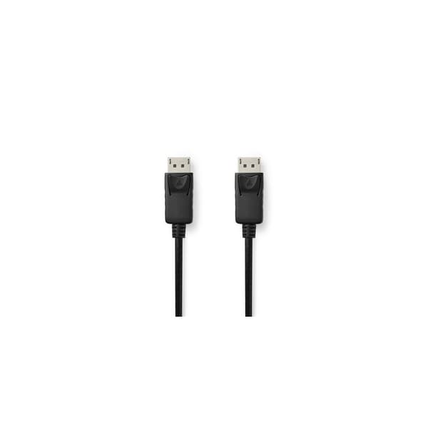 Kabel NEDIS DP hane - DP hane 2m svart