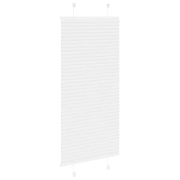 Plisserad persienn vit 55x150cm tyg bredd 54,4cm polyester
