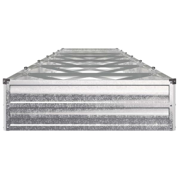Höjd Trädgårdsbädd Silver 480 x 80 x 24 cm galvaniserad