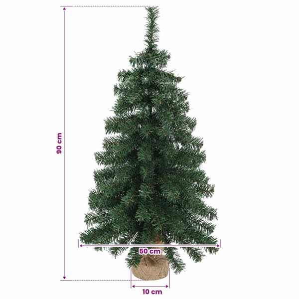 Mini julgran 90 cm PVC Grön