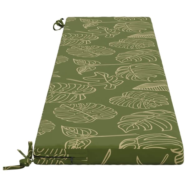 Bänk kudde SOEST 100% Polyester Bladdesign 170 x 40 x 5 cm