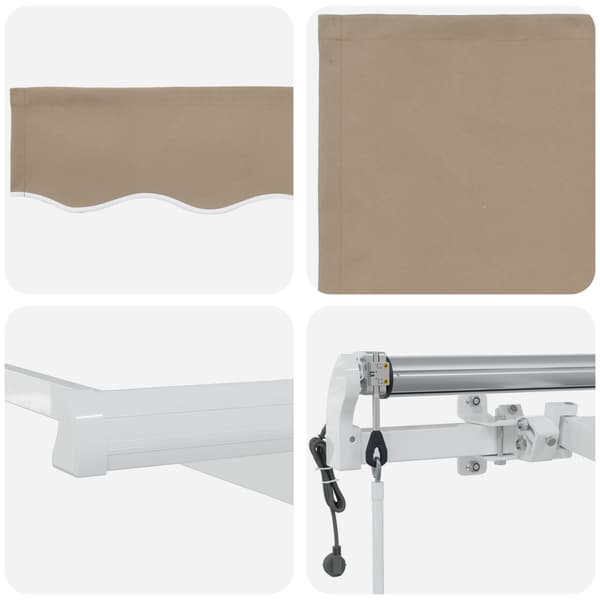 Elektrisk Retraktabel Markis Beige 350 x 250 cm