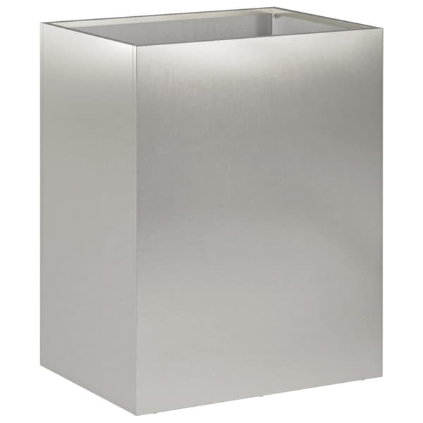 Trädgårdsplanterare Silver 40 x 30 x 40 cm Rostfritt stål