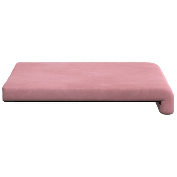 Bänk kudde 4 st Sammet Rosa Djup 35 cm