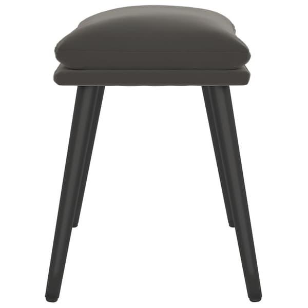 Fotpall mörkgrå 45x29,5x35 cm sammet