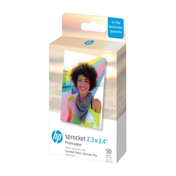 HP Sprocket Zink Paper Select 50 Pack 2,3x3,4"