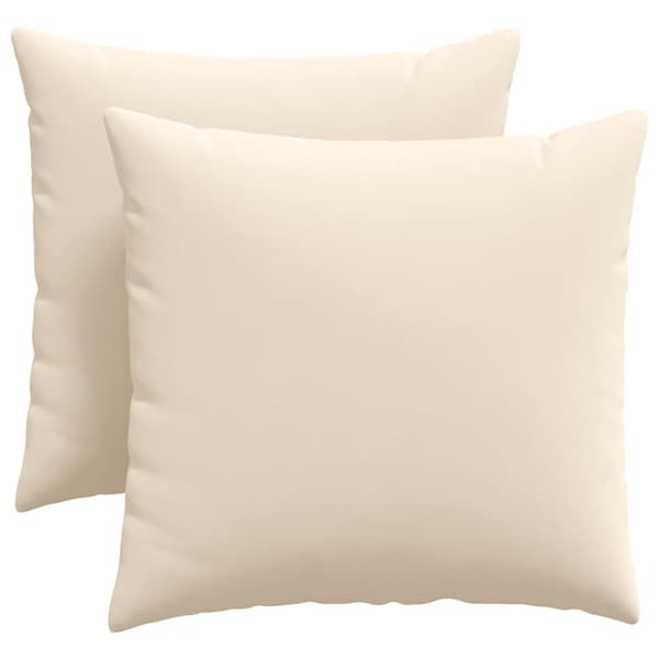 Sofakuddar 2 pcs Beige 45 x 45 cm tyg