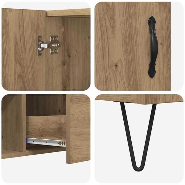Sideboard Artisan Ek 100 x 36 x 60 cm Konstruerat trä