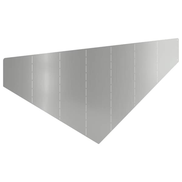 Kant för gräsmatta 100 x 45 cm Stål Silver