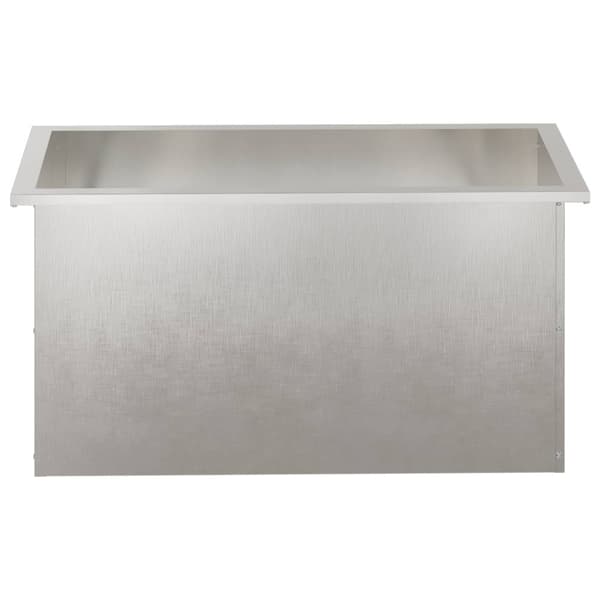 Odlingslåda med LED 2 st Silver 40 x 80 x 40 cm Rostfritt stål