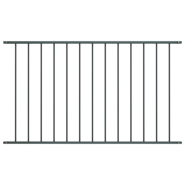 Staketpanel Woerden pulverlackerad stål 1,7x0,75 m antracit