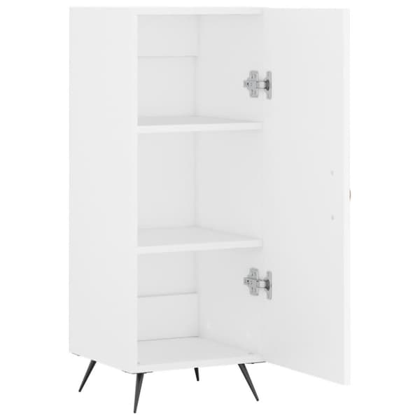 Skänk vit 34,5x34x90 cm konstruerat trä