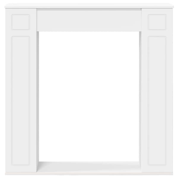Eldstadsram Vit 100 x 20 x 100 cm Konstruerat trä