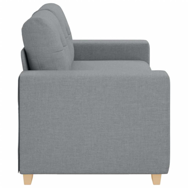 Loveseat soffa ljusgrå 180x77x82 cm tyg
