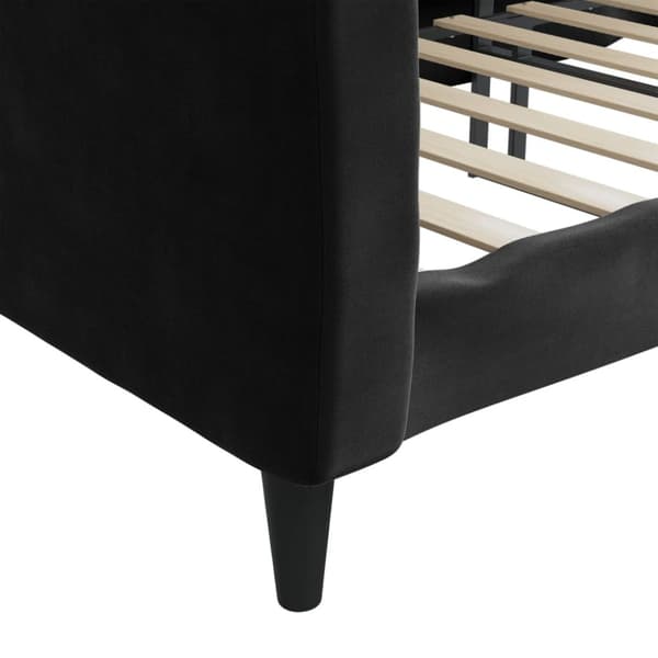 Dagbädd svart 90x200 cm sammet